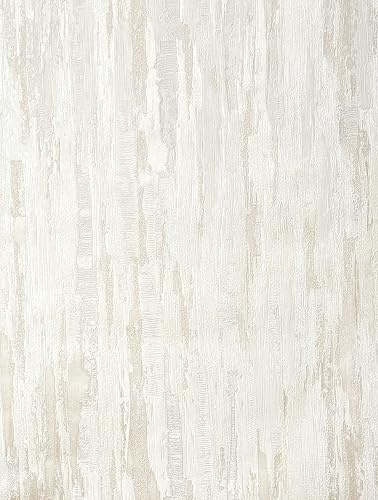 Vymura M95696 Gianni Plain Heavyweight Vinyl Wallpaper, Warm Ivory