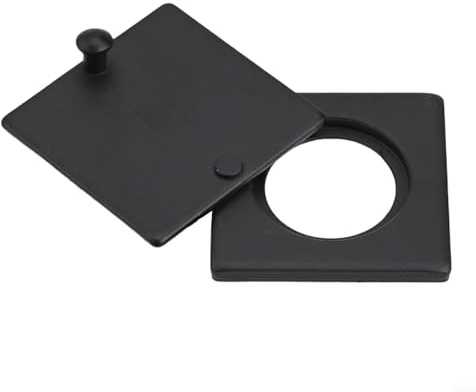 Bebykilemi Square Peephole Cover Door Viewer Privacy Cap Zinc Alloy Security Kit with Rotatable Design for Entry Doors Bathroom Windows Self-Tape Install (Black)