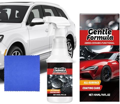 Wezalget Kit De Revêtement Céramique Pour Voiture,414 ml Revêtement Céramique Nano Auto - Polissage de Détail Automobile,Pour Réparation Protection Brillance Garniture Extérieure Moto Camion