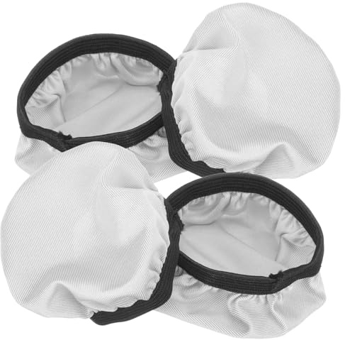ELAYARD 4pcs Large Gray Stretch Fabric Headphone Ear Cushion Covers, Stretchable Washable Earpad Protectors for 9-11cm Over-ear Headsets, Dustproof Sweat-resistant Breathable Earcup Covers