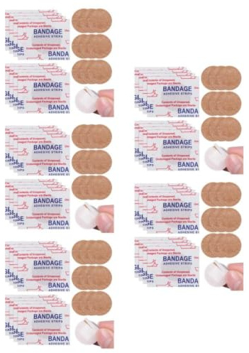 Tofficu 250pcs Breathable Fabric Knuckle Plasters Large Round Wound Protection Stickers for Finger Joints Skin-Coloured Cloth for Comfortable Finger Care and Light Wound Dressing