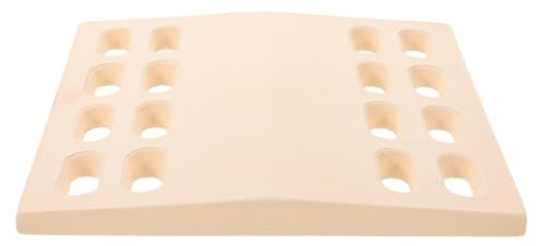 Healifty Ladrillo Difusor de Llama Cerámico Radiante para Barbacoa, Placa Resistente y Baja Mantenimiento, Accesorio Higiénico para Parrillas de Gas Beige