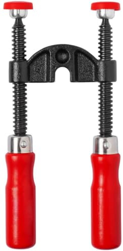 BESSEY Kantenzwinge KT5-2 | 2 Spindeln | für Schienendicke bis 13 mm | Präzises Spannen von Kanten und Stirnseiten ermöglicht saubere Ergebnisse und erleichtert das exakte Ausrichten im Möbelbau