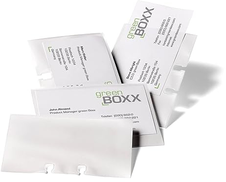 Durable Visitenkartenhüllen Nachfüllsatz für Visifix / Telindex Artikel, 40 Stück, transparent, 241819