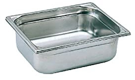 Bourgeat K060 Gastronorm - Sartén (1/2, acero inoxidable, 4 L, 325 x 265 x 65 mm)