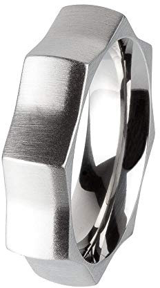 Ernstes Design Vorsteckring, ED vita Ring, Beisteckring, Ring aus Edelstahl 6 mm R308 (64 (20.4))