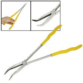 Kunststoff beschichtet Griff extra lang 40,6 cm gebogen Spitzzange