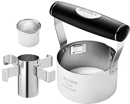 HULISEN Donut Cutter with Removable Center, 3.5 Stainless Steel Doughnut Cutter with Soft Grip Handle, Donut Cookie Cutters for Baking