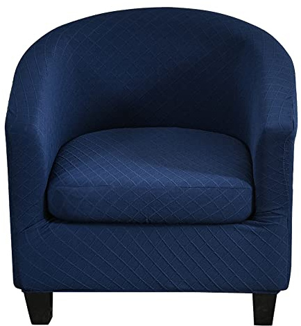 CHNSHOME Sesselbezüge 2 Stück Stretch Sesselhusse Sesselbezug Clubstuhlbezüge 1 Sitzer Tullsta Barstuhlbezug cocktailsessel Sesselbezug Marine