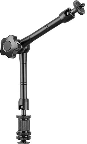 11 inch Magic Arm Adjustable Friction Arm with 1/4-inch Thread Screw for Flash, LED Light, Microphone, Monitor