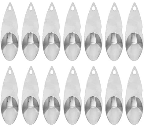 Holibanna Werkzeug Kiwi-schneidelöffel Gezackte Metallschneider Fruchtfleisch-ausstecher Küchenlöffel Für Obst