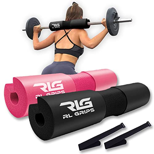 RL Grips - Barbell Pad für Kniebeugen und Hip Thrust – Gepolsterte Hantelschutzauflage aus hochdichtem Schaumstoff – Ergonomisches Gym-Zubehör für Krafttraining