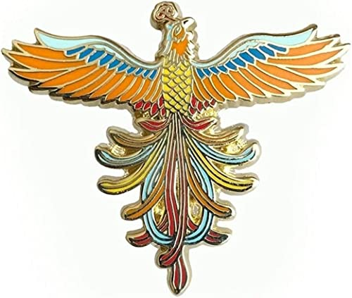 KIANSLA Broschen Party Brosche Broschen Emaille Phönix Abzeichen Brosche Pins Schmuck, Chinesische Vögel Retro Palace Broschen, Klassische Kleidung Accessoires Broschen Pin Bankett Brosche Pins