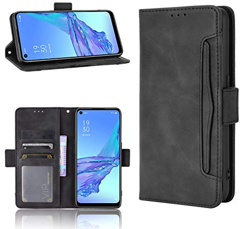 BellaCase Honor Magic 5 Pro Hülle [Brieftasche] [Klammerfunktion] [Kartenfächer] [Magnetic Flip Cover] Kompatibel mit Honor Magic 5 Pro Smartphone(Schwarz)