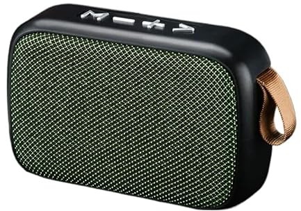 Rawrr XYX065 Bluetooth-högtalare, Stark bas, 6D-basdrivrutiner, Mikrofon, Handsfree, Grön