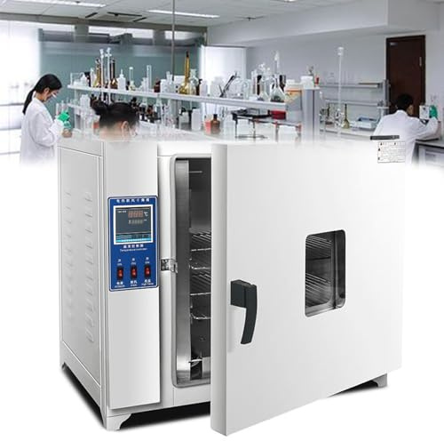 RayGenius Forno Meccanico A Convezione da Laboratorio (RT+5-300°C), Forno Ad Aria Forzata da Laboratorio da 600 Watt, Termostato/Display Digitale, per Schede E Matracci,202-0S