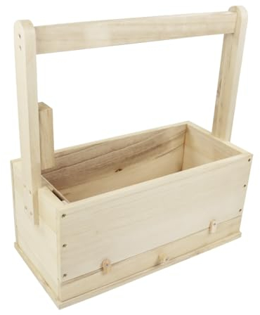 Werkzeugkiste für Imker aus Vollholz mit Tragegriff für Smoker und Imkerwerkzeug Tragekiste Kiste für Imker Imkerei Bienen