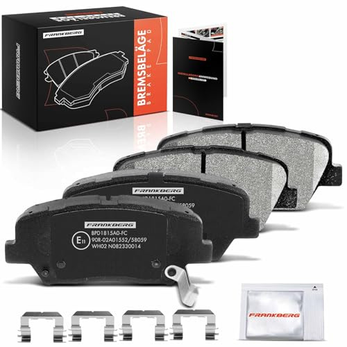 Frankberg Brake Pad Set incl. 4x Pads Front Replace# 58101A6A01,58101A6A03 | Compatible with i30 Coupe i30 GD i30 PD PDE PDEN Cee'D Sportswagon JD Cee'D JD