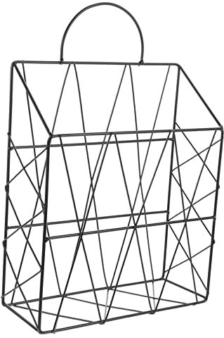 STOBOK Wand-buchhalter Exquisiter Zeitschriftenständer Filigraner Buch-organizer Wandhängendes Bücherregal Für Zuhause Und Büro Dekorativ Aus Eisen