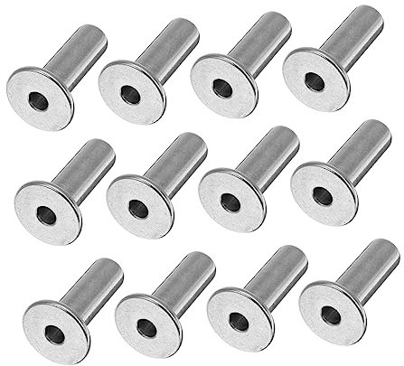 Gatuida Fundas Protectoras Alta Resistencia de Acero Inoxidable y Acabado Detallado Kit de 20 para Uso Exterior e Interior para Barandillas y Escaleras