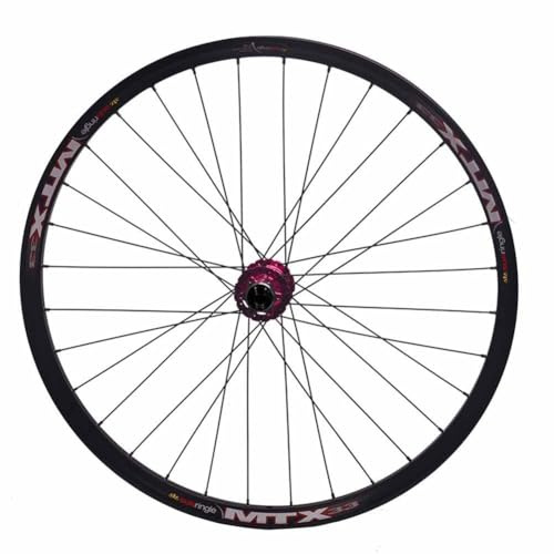 LSRRYD 26 27,5 29 Zoll Fahrrad-Vorderräder 20X110mm Steckachse Boost Mountainbike-Radsatz 6-Nagel Scheibenbremse Fahrradfelgen Außenbreite 33mm 32 Löcher, Für 1,95-2,8 Zoll Reifen(Black,26inch)