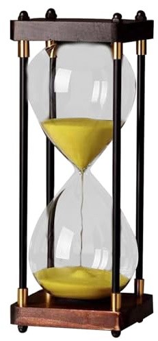 Sablier décoratif - Minuteur 1 minute - Élégant - Décoratif - Gestion du temps décente - Sablier créatif pour salon sur le lieu de travail - Verre élégant