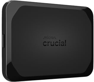 Crucial X10 4TB Portable SSD, Up to 2,100MB/s, USB 3.2 USB-C, External Solid State Drive, Compatible with Windows, Mac & Android, Durable Storage for Games, Photos & Files, Black – CT4000X10SSD9C02