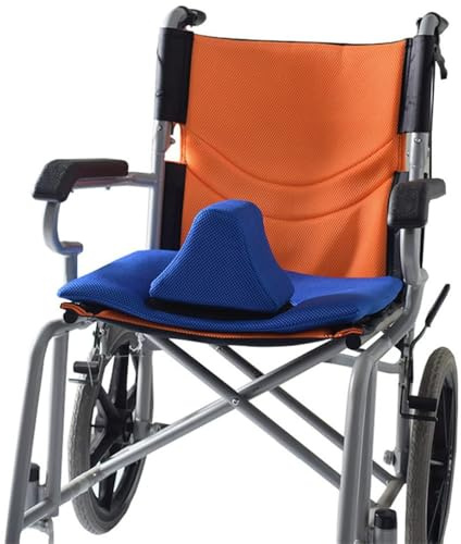 Coussin de siège avec pommeau pour fauteuil roulant, coussin de soutien en mousse pour le coccyx et la douleur sciatique, design antidérapant pour éviter de glisser