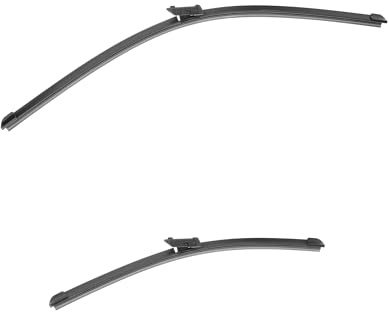 RIDEX PLUS Scheibenwischer Set Wischerblätter Satz mit Spoiler Vorne Länge 1: 600mm Länge 2: 400mm Flachbalkenwischblatt Kompatibel mit SEAT Ibiza IV Schrägheck 6J5, 6P1 für Linkslenker 298W0055P