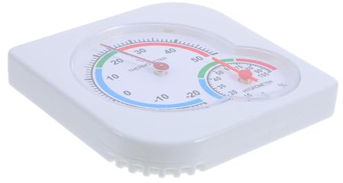 NUOBESTY Mini Termometro Igrometro Portatile per Ambienti Interni ed Esterni, Termometro Analogico Compatto per Casa, Ufficio, Serra e Terrario Monitoraggio Temperatura e Umidità Preciso