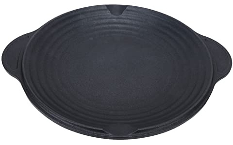 XZXCVN Padella Grill Rotonda Multifunzione, Alluminio Lega 38cm, Antiaderente, Portatile - Eccellente Conservazione Calore, Ideale per Barbecue e Cucina Domestica (38 centimetri)