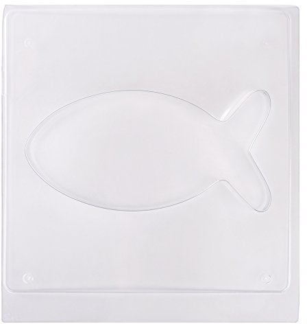 Rayher 36084000 Gießform Fisch, 25 x 12,5 cm, Tiefe 4 cm, Material PET, zum Ausgießen mit Kreativ-Beton, Schmuck-Beton, Raysin-Gießpulver, Betongießform,Transparent,25 x 12.5 cm