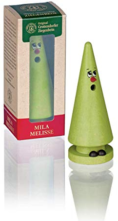 Crottendorfer Räucherkerzen - Räucherfigur/Räuchermännchen - Ziegenbeine - Motiv: Mia Melisse - 13 cm - Made in Germany