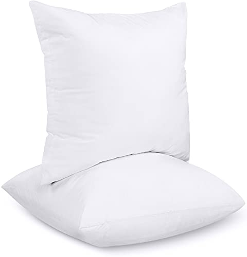 Utopia Bedding 2er Set Kissenfüllung 30 x 30 cm, Innenkissen Füllkissen Kopfkissen Sofakissen (Weiß)