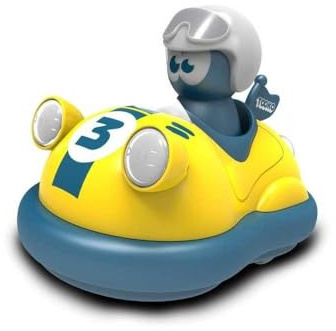 TOOKO 81491 My First Bumper Car by Silverlit, ferngesteuertes Auto, Spielzeugauto für Kleinkinder, Licht- und Soundeffekte, multidirektionale Steuerung, gelb, ab 3 Jahren, Gelb - My First Bumper Car