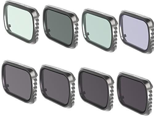 For DJI Air 2S Lens Filter ND Filter Sets ND4/8/16/32 /CPL/UV/Gradient filter Lens Filters Sets for DJI Mavic Air 2S Accessories (Color : 8 sets)