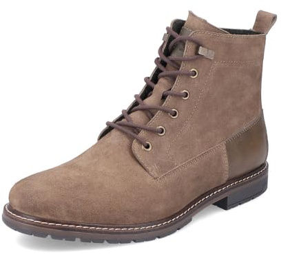 Rieker Herren Schnürstiefel 13730, Männer Stiefel,schnürboots,Kurzstiefel,schnürung,Boots,Winterstiefel,Winterschuhe,braun (64),43 EU / 9 UK
