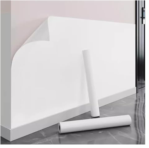 blais Statisches und Tragbares Whiteboard, Flipchart-Papier, Großes Whiteboard für die Wand, Whiteboard, DIY Entfernbarer Brettaufkleber, für die Home Company School Color : White, Size : 90x1000cm