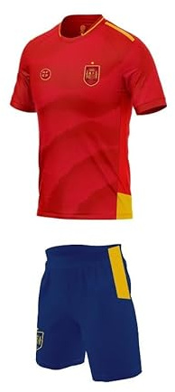 smartketing Minikit Spanien hemskjorta 2024 unisex barn jersey, Röd, 8 años