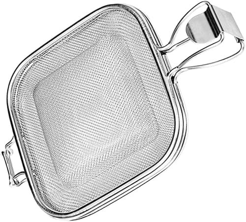 EdirFtra 304 Grille-Pain de Pain de Plat d'acier Inoxydable, Cage de Sandwich de Grille-Pain de Sandwich, 10,14 x 6,29 Pouces