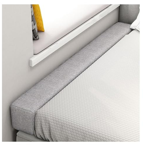 ELYSYSRL Riempitivo per Materassi, Letto Gap Filler Cuscino, Cuscino per Testata, Connettore per letto Doppio/Materasso, per Riempire lo Spazio tra la Testiera e il Materasso(Light gray,160x5x20cm)