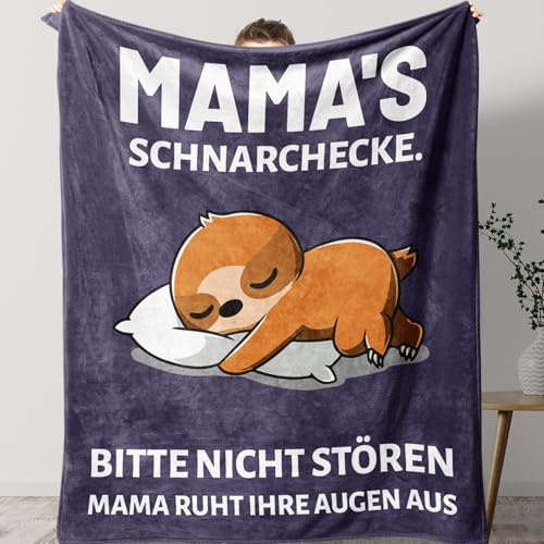 KAAYEE Muttertagsgeschenk, Kuscheldecke Muttertagsgeschenke für Mama, Geschenke für Mama zum Muttertag Geburtstag Valentinstag, Geburtstagsgeschenk Ostergeschenk Mutter Dunkelblaue