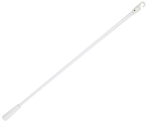 Zerodeko Vertikale Jalousien Ersatzstab Aus Fiberglas Mit Universalhaken Praktischer Blindstangenersatz Für Fensterjalousien Installieren Weiß