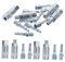 Veemoon 1 Set Connettore pneumatico aria connettore dell'adattatore del tubo dell'acqua pompa air compressor accessori idropulitrice riparatore di tubi raccordi a crimpare in ferro Silver