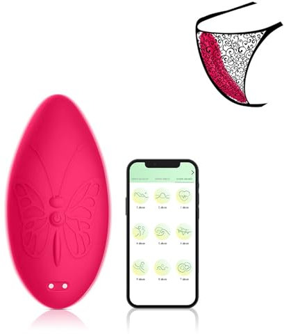 ZWFUN Klein Mini-Vibrator Ei Sexspielzeug für Frauen mit Fernbedienung - 9 Vibrationsmodi, Bluetooth App Steuerung vibro ei mit Fernsteuerung für unterwegs Sex Spielzeug für die Frau Paare