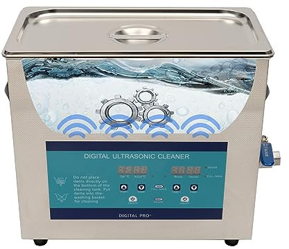 6,5 L Digitaler Ultraschallreiniger, Sonic Cleaner mit 2 Reinigungsmodi, Einstellbare Temperatur und Zeit (0-80°C, 0-30 Minuten), Ultraschallreinigungsgerät für die Reinigung von Schmuck, Uhren, Gläse