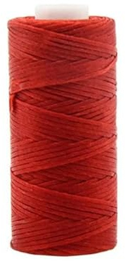 Nylon sytråd, 50m 1 mm platt tråd vaxad tråd Skor Läderverktyg Handsömmar Platt hantverk vaxad sladd Hänge Rep DIY Sylina Tillbehör-Röd-1,0 mm(Red)