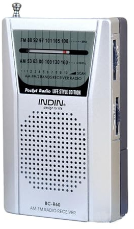 Radio Portátil Pequeña, Radio De Bolsillo A Pilas con Antena Telescópica, Reproductor De Radios Am FM con Altavoz para Entretenimiento Al Aire Libre Y Interior