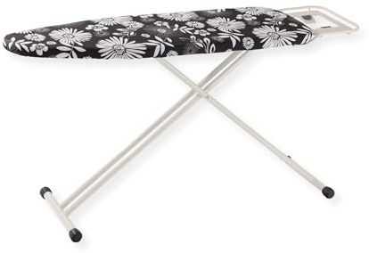 SensaHome Bügelbrett – Klappbarer Bügeltisch mit Bügeleisenständer – 120×38cm – Blumen