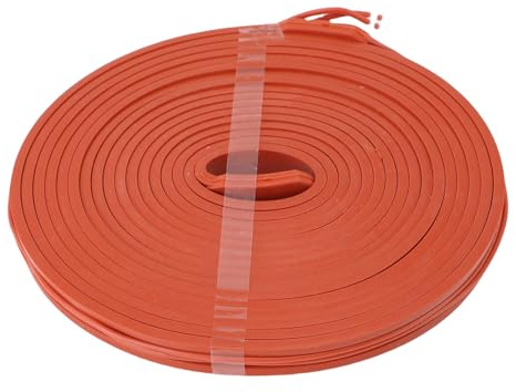 15x5000mm 375W L'eau Preuve Flexible Tuyau En Silicone Câble Chauffant pour Métal En Plastique Tuyaux